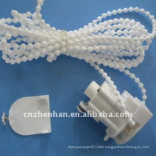 White color roman blind control unit with curtain chain & end cap,curtain accessory,roman shade parts